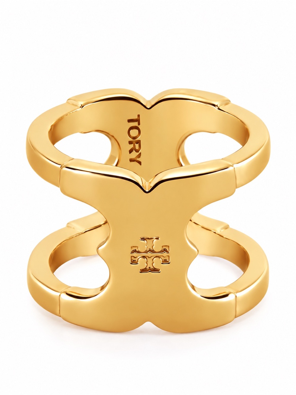 TORY BURCH • Gold Gemini Link Wrap Ring